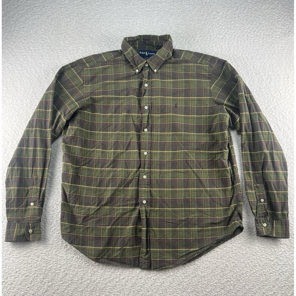 Polo Ralph Lauren Mens Classic Fit Long Sleeve Button Down‎ Shirt 2XL